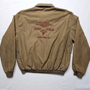 Vintage Cripple Creek Jacket Winning Combination Brown Mens 3XL Casino Jacket
